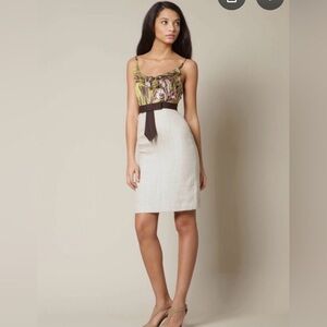 Milly Rosette Combo Floral Print Sleeveless Dress 2